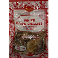 WHITE DRIED CHILLIES  100G - LEELA