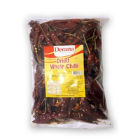 DRIED WHOLE CHILLI 250G - DERANA