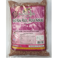 RED RAW RICE - ROSA KAKULU 1KG - SERENDIB