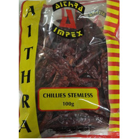 CHILLIES STEMLESS 100G - AITHRA